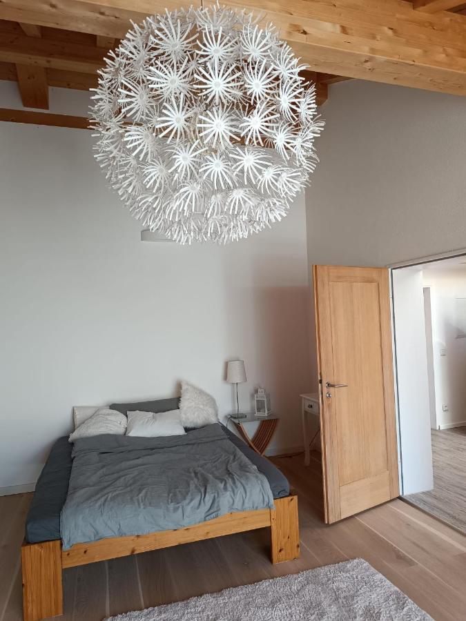 Apartment Unterm Dach Mit Kleinem Seeblick Munsing Luaran gambar